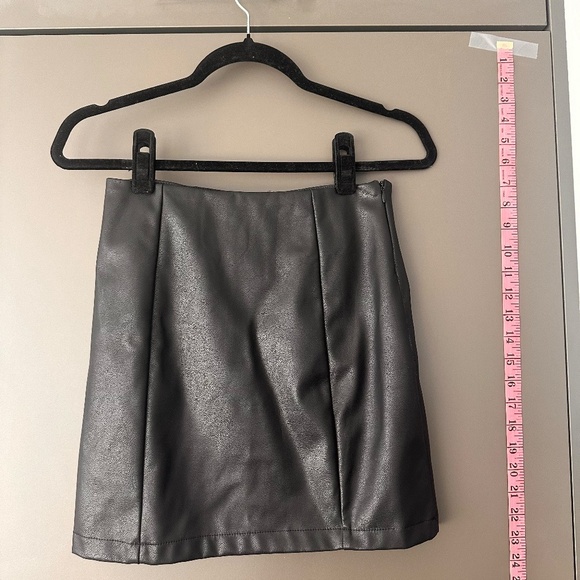 Faux Leather Skirt - Picture 4 of 5
